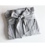 Lichte damesbadjas in jersey katoen – kimonomodel met riem